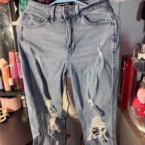 Distressed Denim Jeans